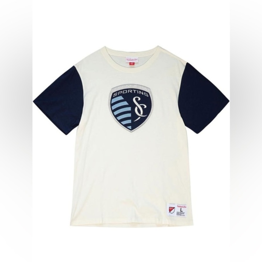 Mitchell & Ness Sporting Kansas City Blocked Short Sleeve Size XL NWT